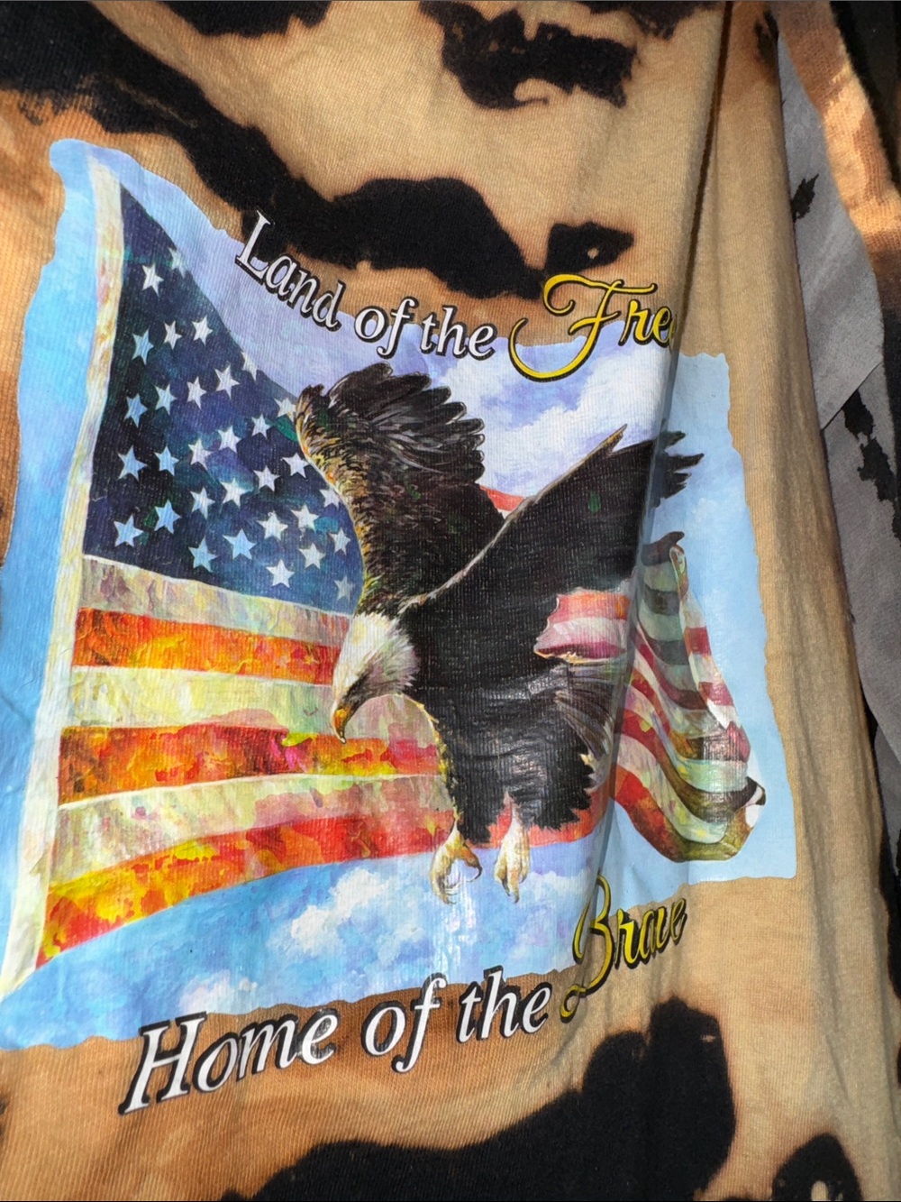 Land of the Free Eagle handmade t shirt